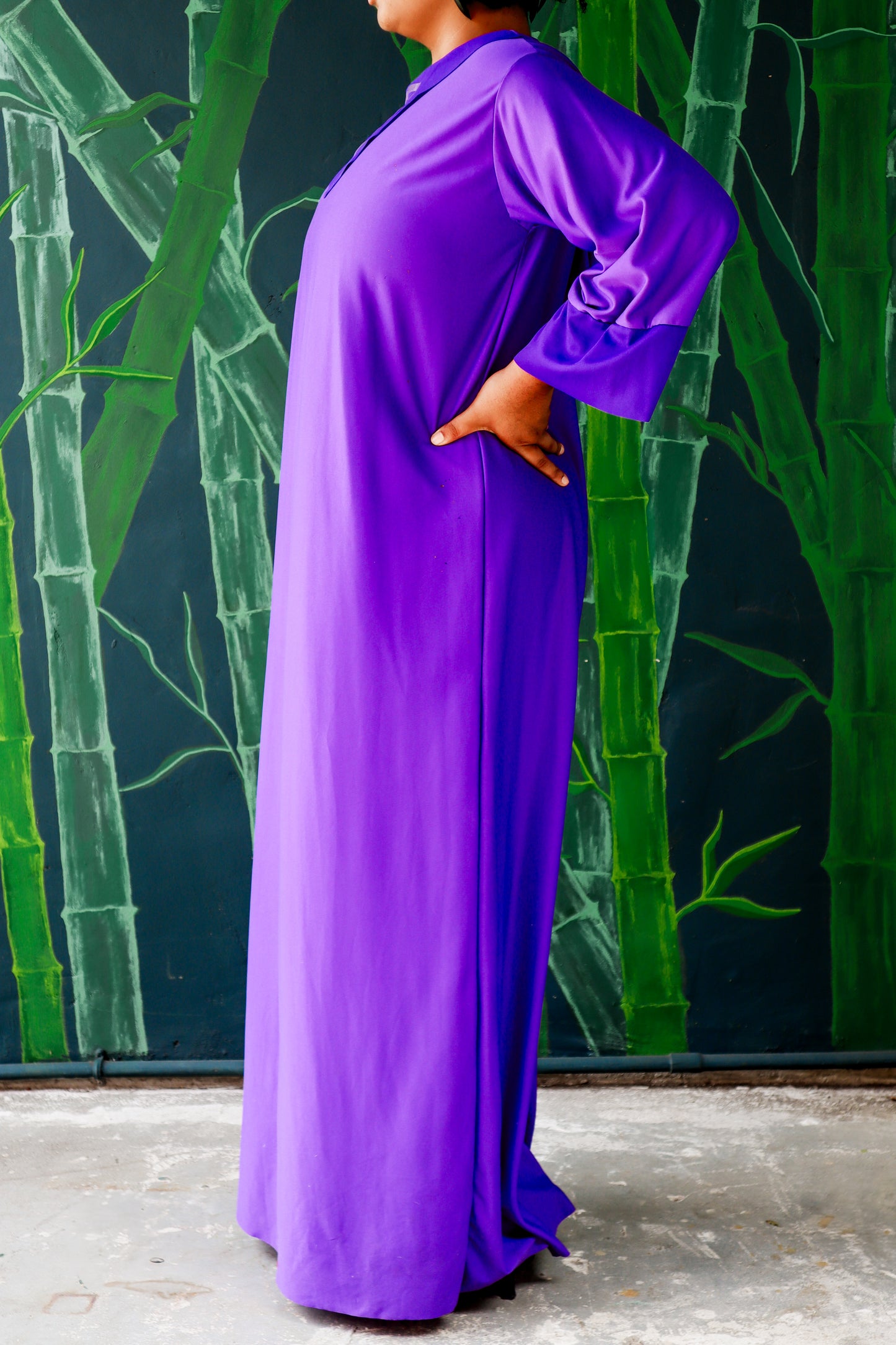 Purple Wizard Costume with Hood