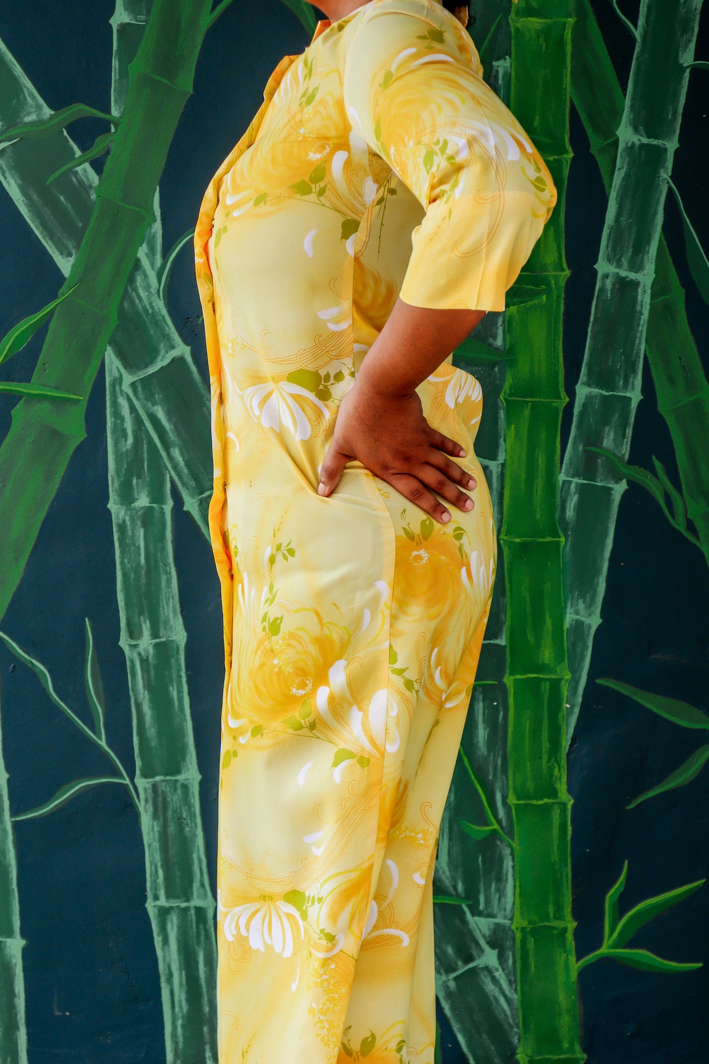 Vintage Hilo Hattie Yellow Button Dress