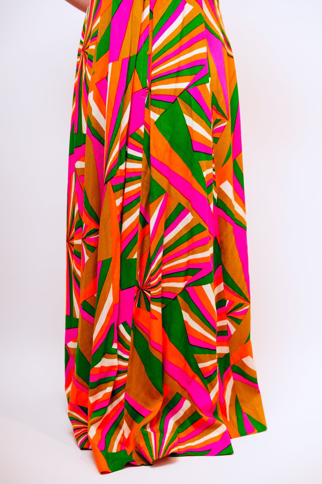 1960s Made in Waikiki Geometric Mu'umu'u