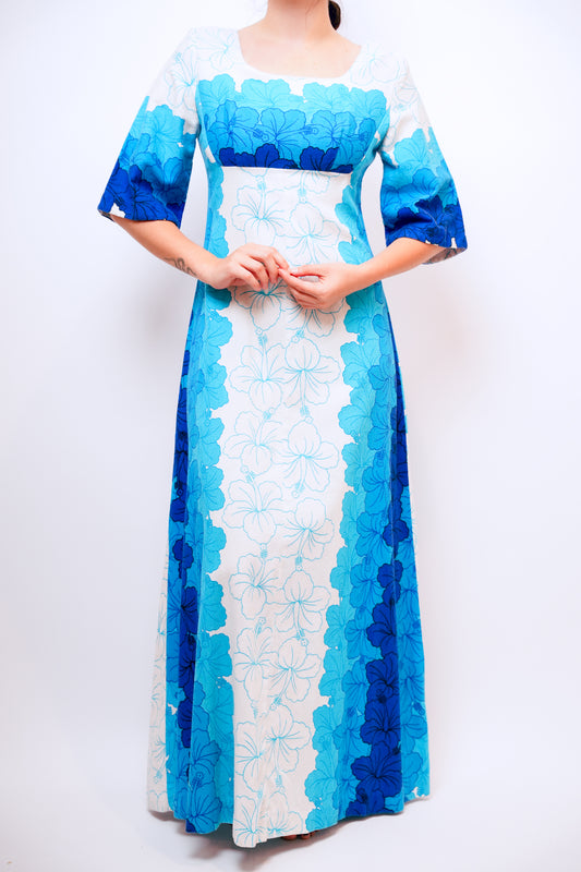 1960s Ui Makai Cotton Mu'umu'u