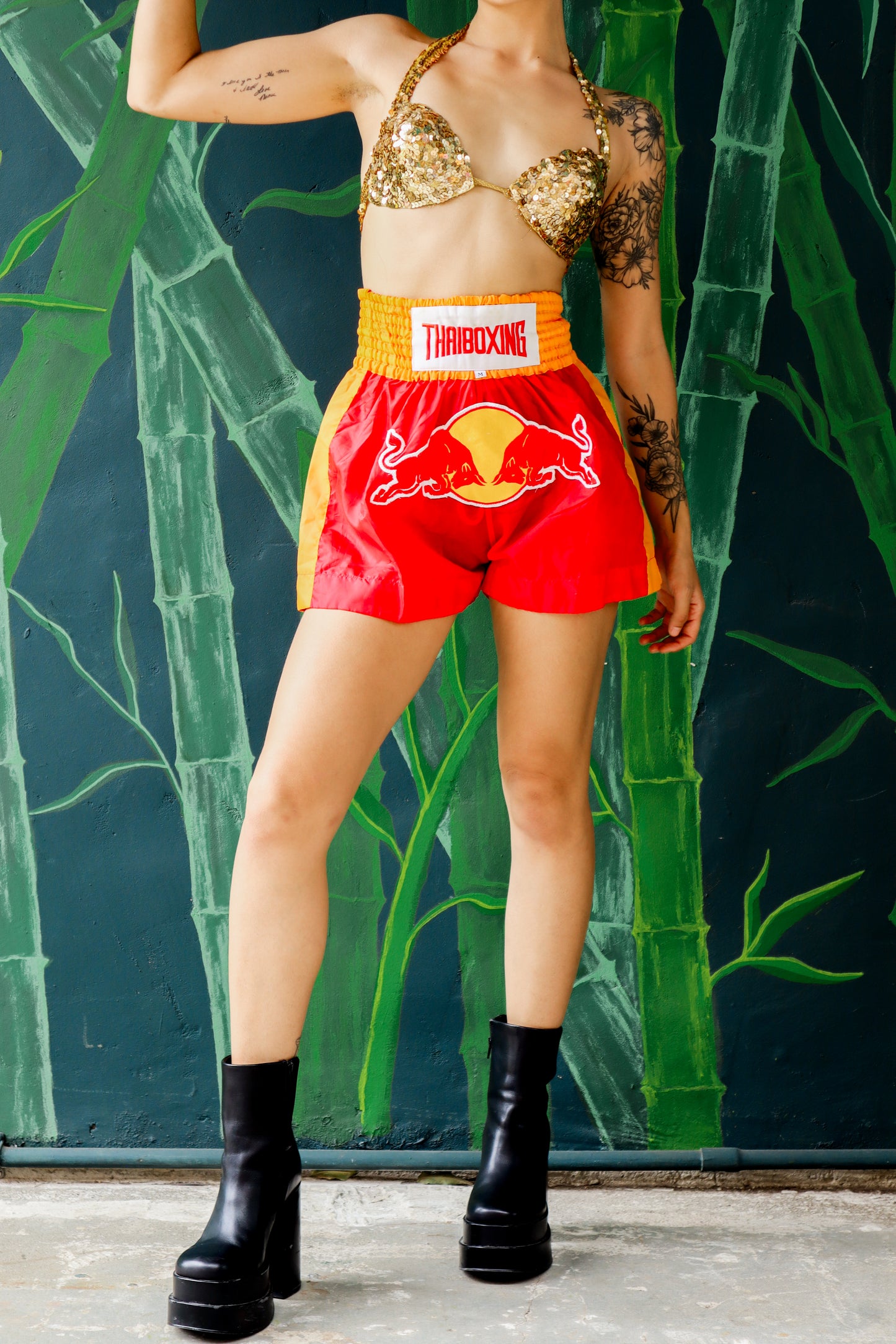 Red Thai Boxing Shorts