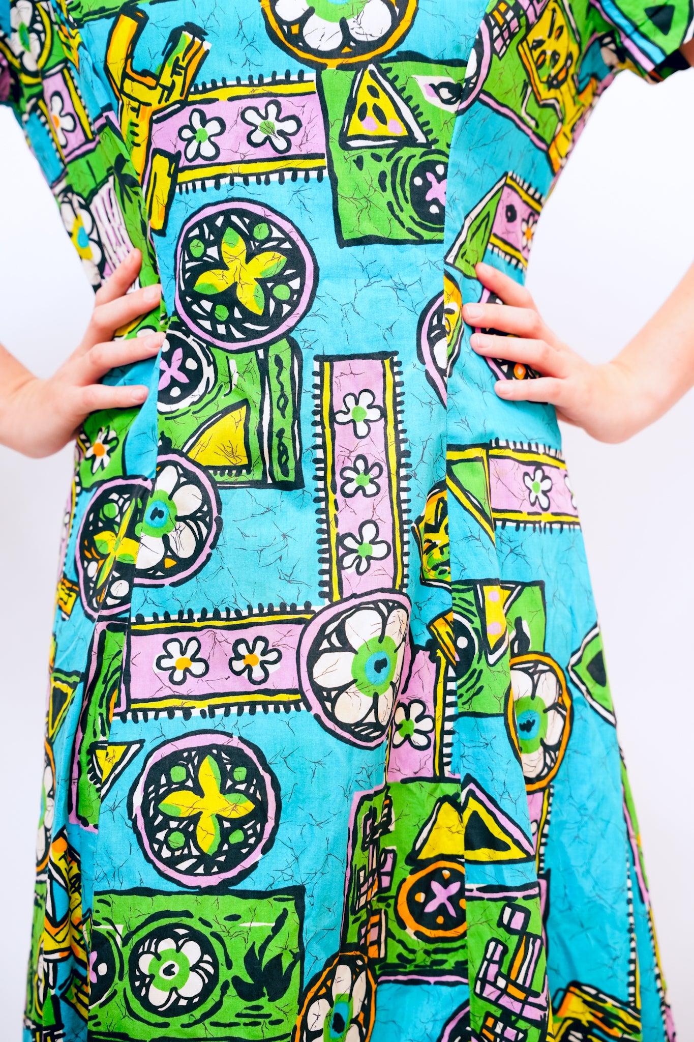 1960s Cotton Aloha Dress