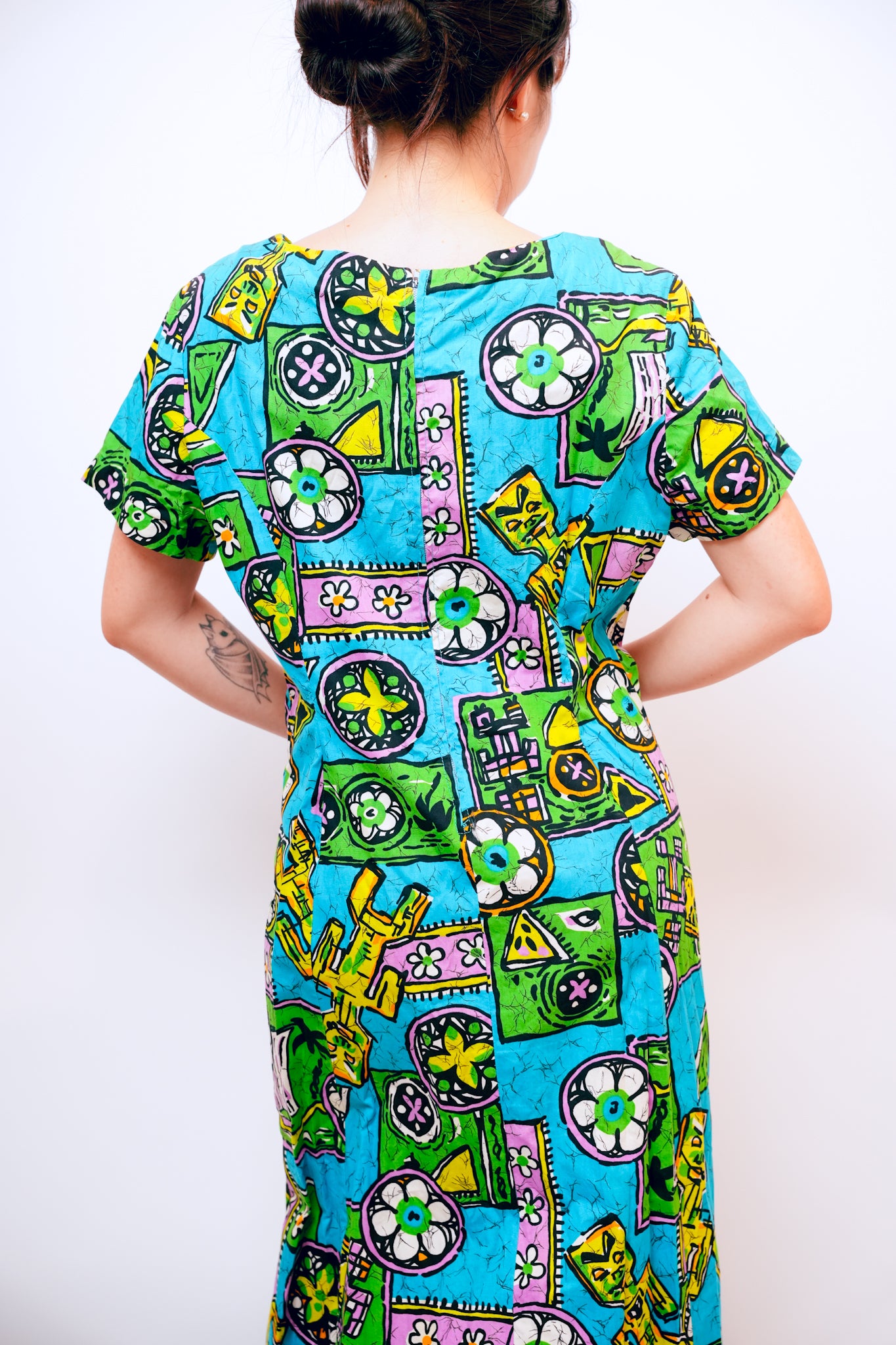 1960s Cotton Aloha Dress