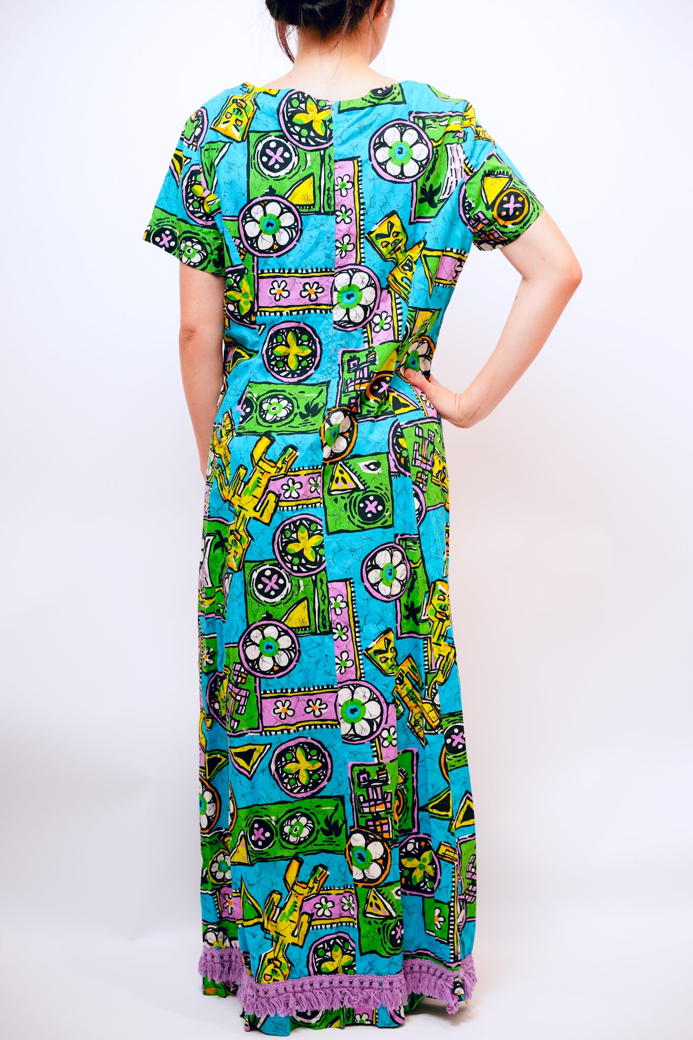 1960s Cotton Aloha Dress