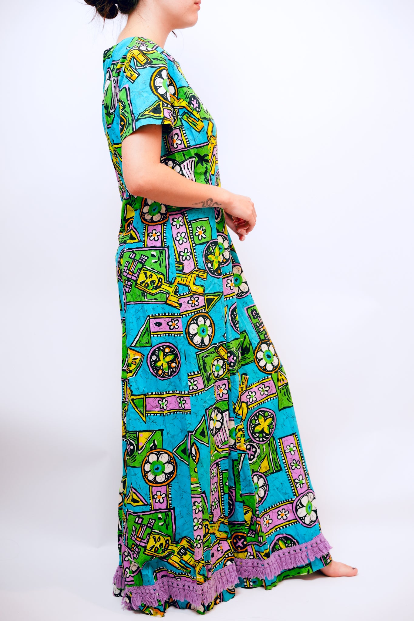 1960s Cotton Aloha Dress