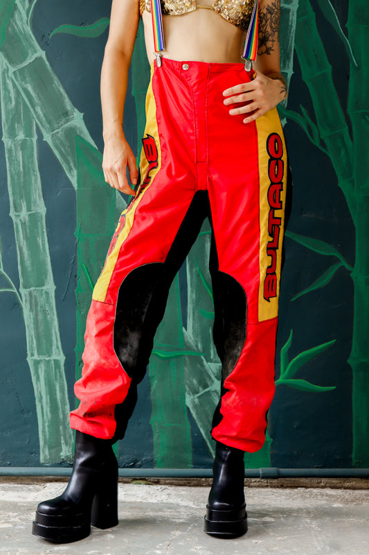 Red Bultaco Moto Pants