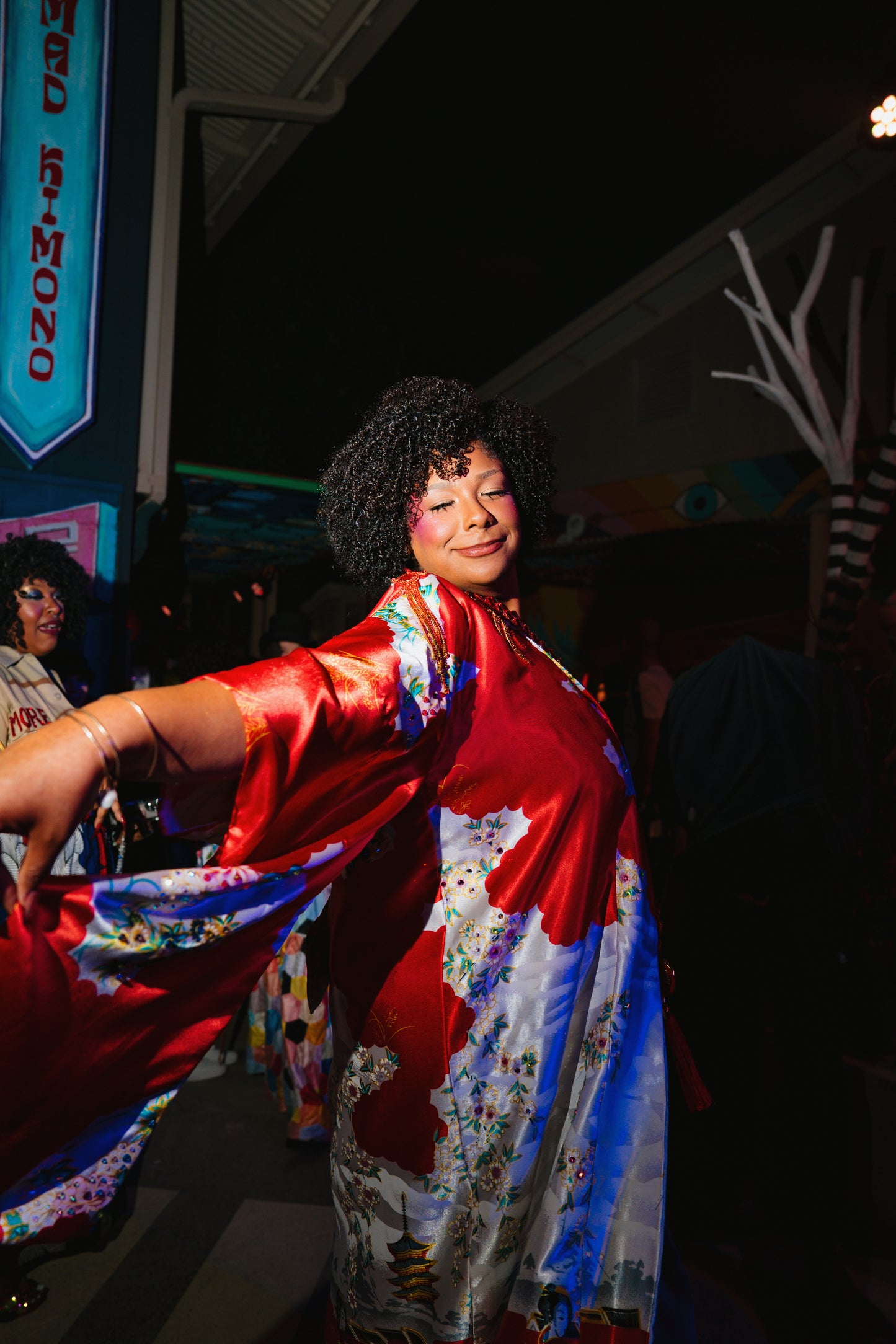 Handmade Red Embellished Kimono