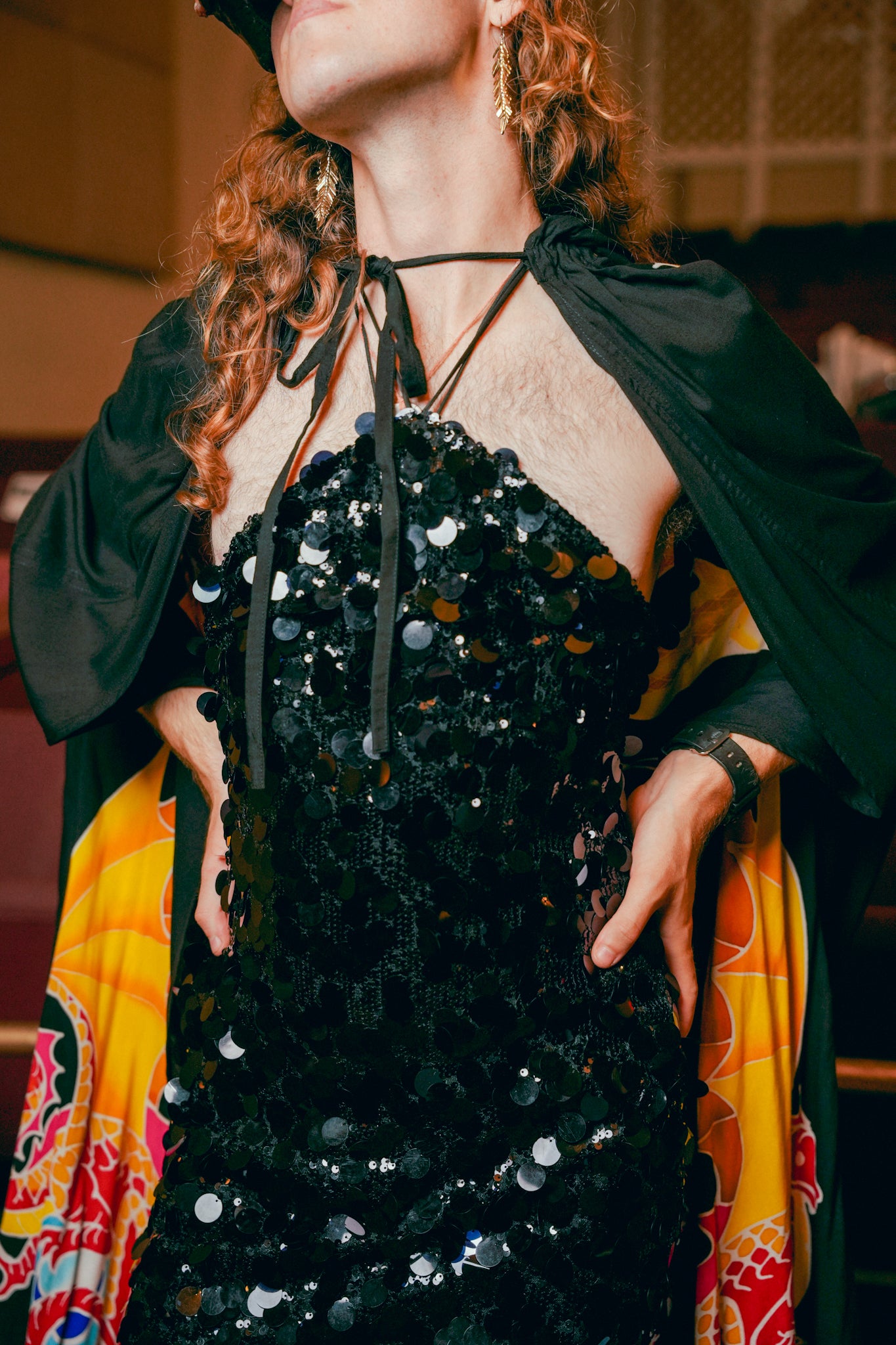 Meshki Black Sequin Dress
