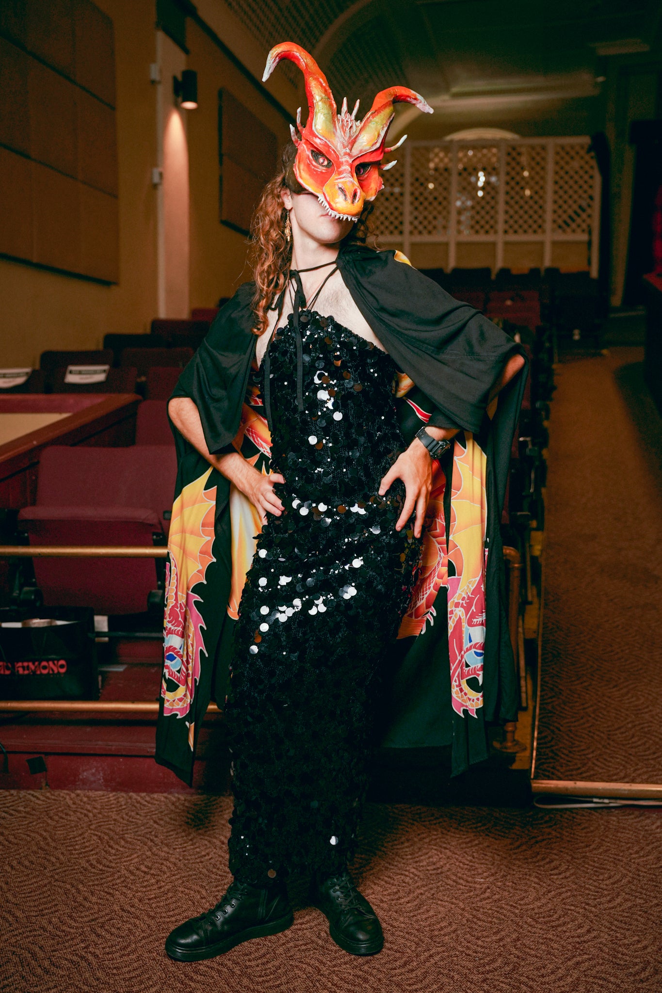 Meshki Black Sequin Dress