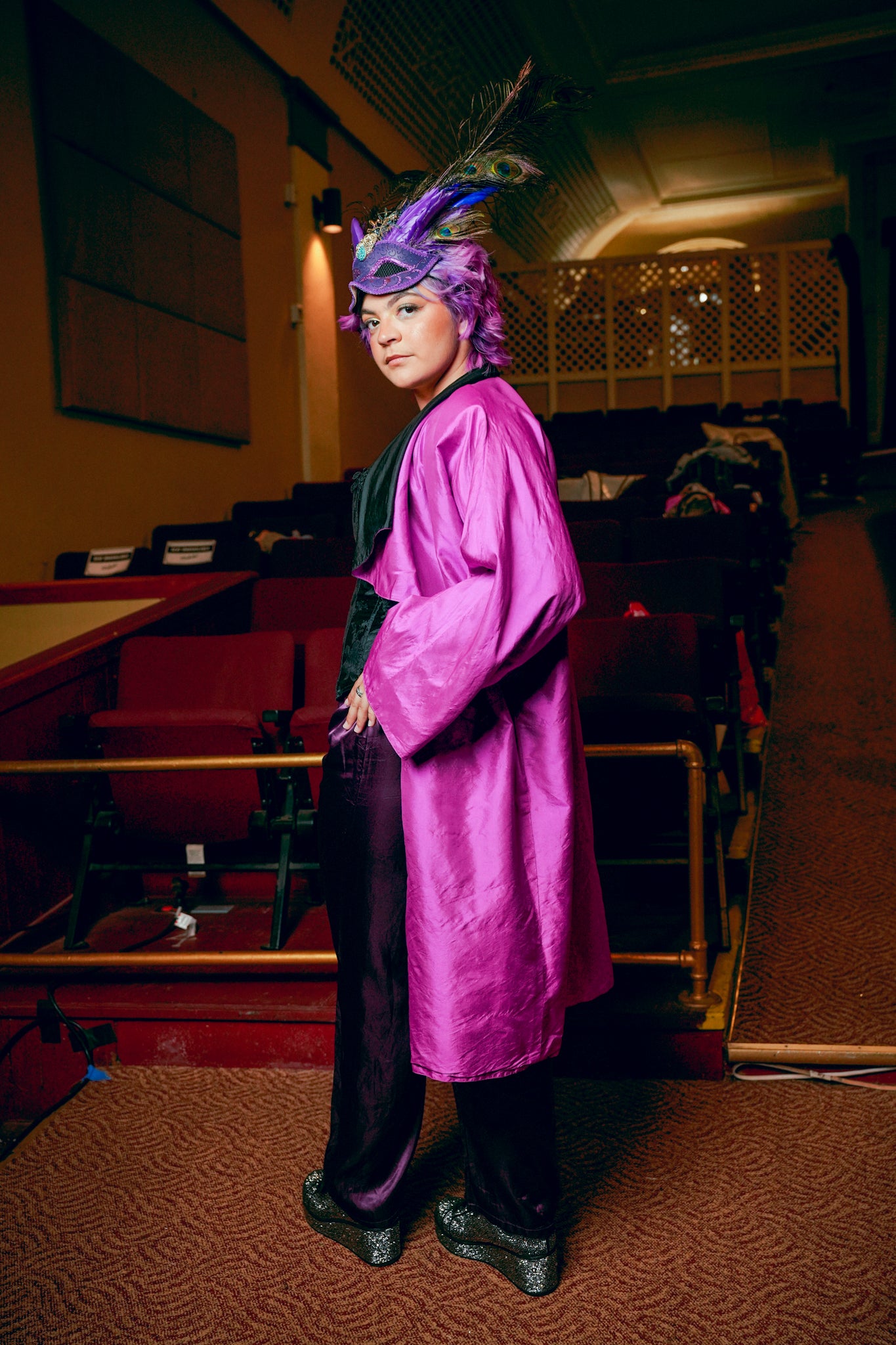 Handmade Black and Purple Kimono