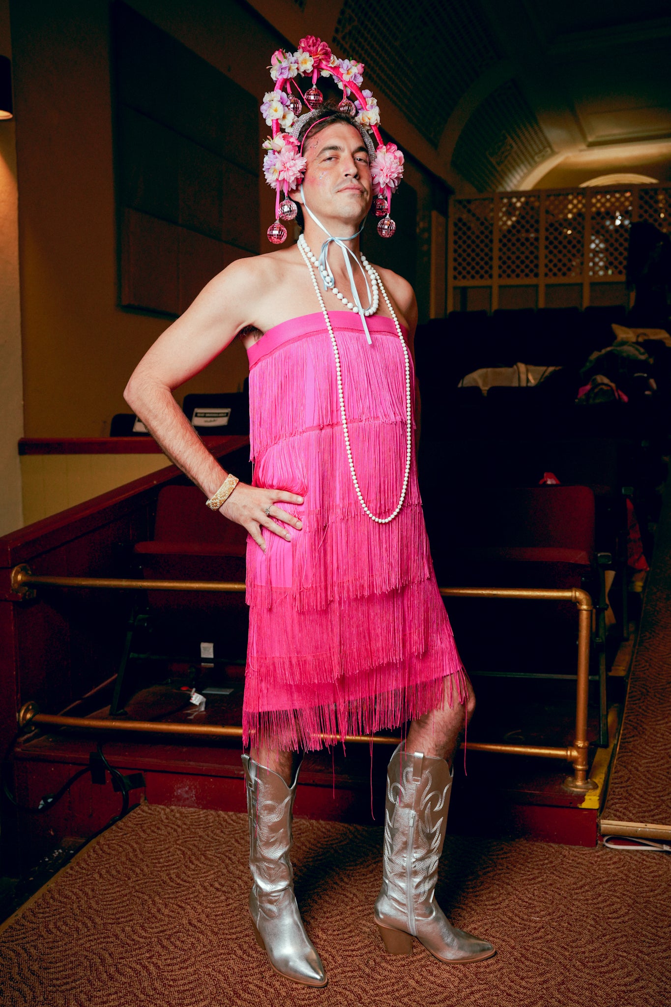 City Chic Pink Tiered Tassel Dress/Skirt
