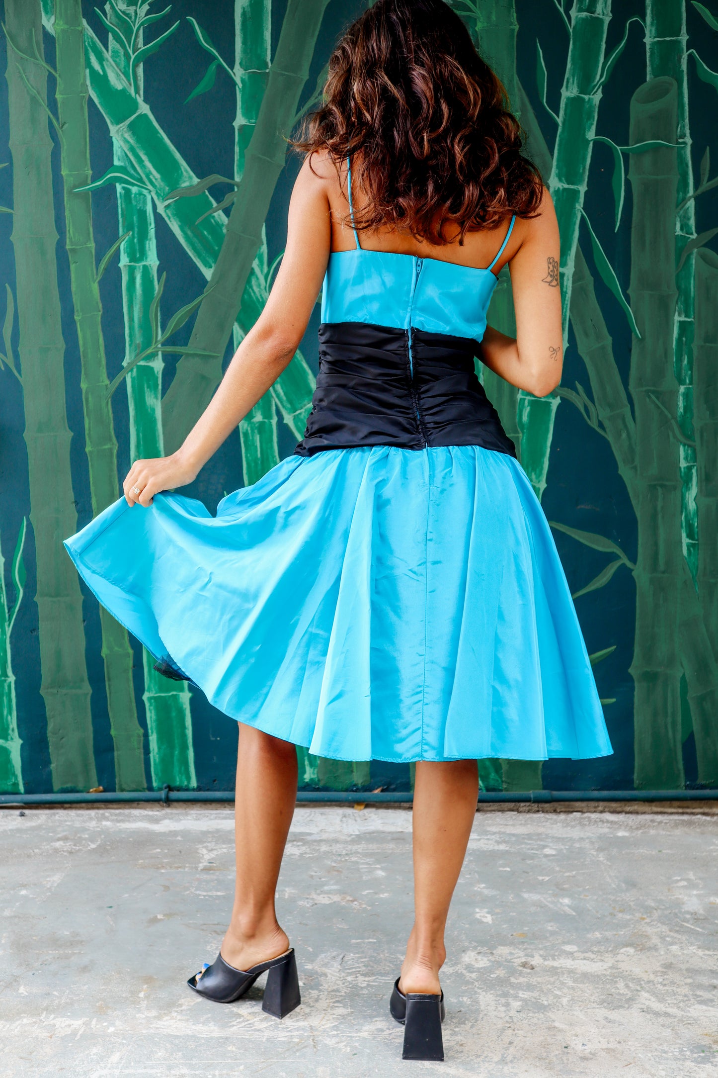 1980's Teal Homecoming Dress