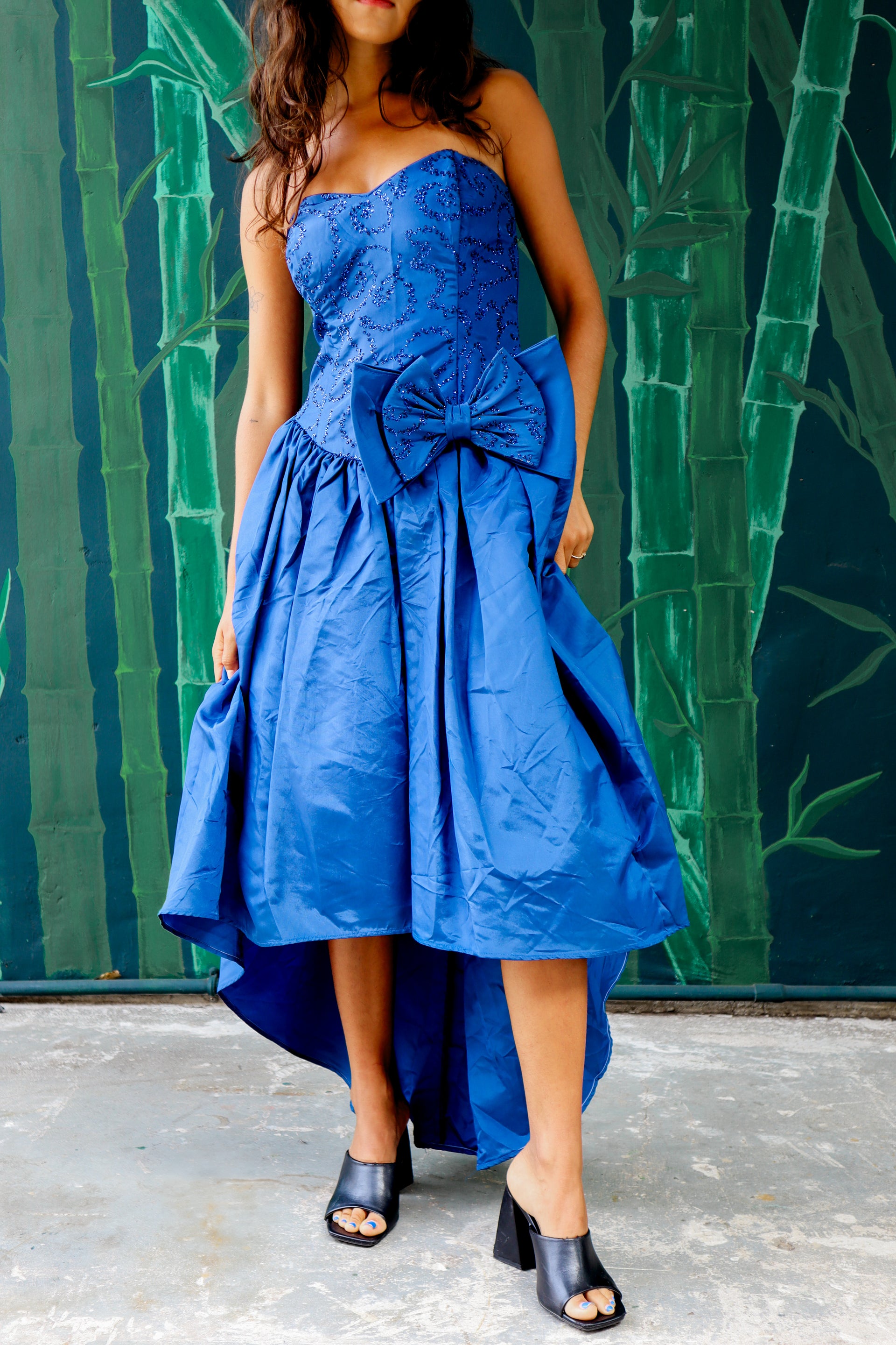 1980's Royal Blue Prom Dress – Mad Kimono