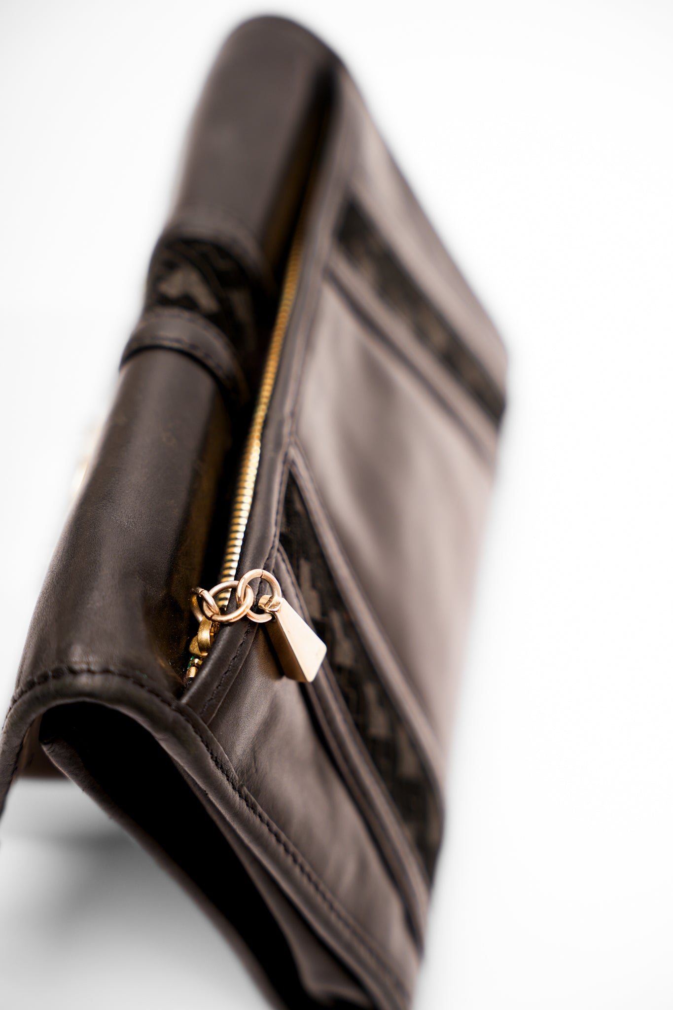 Black L.A.M.B Leather Clutch