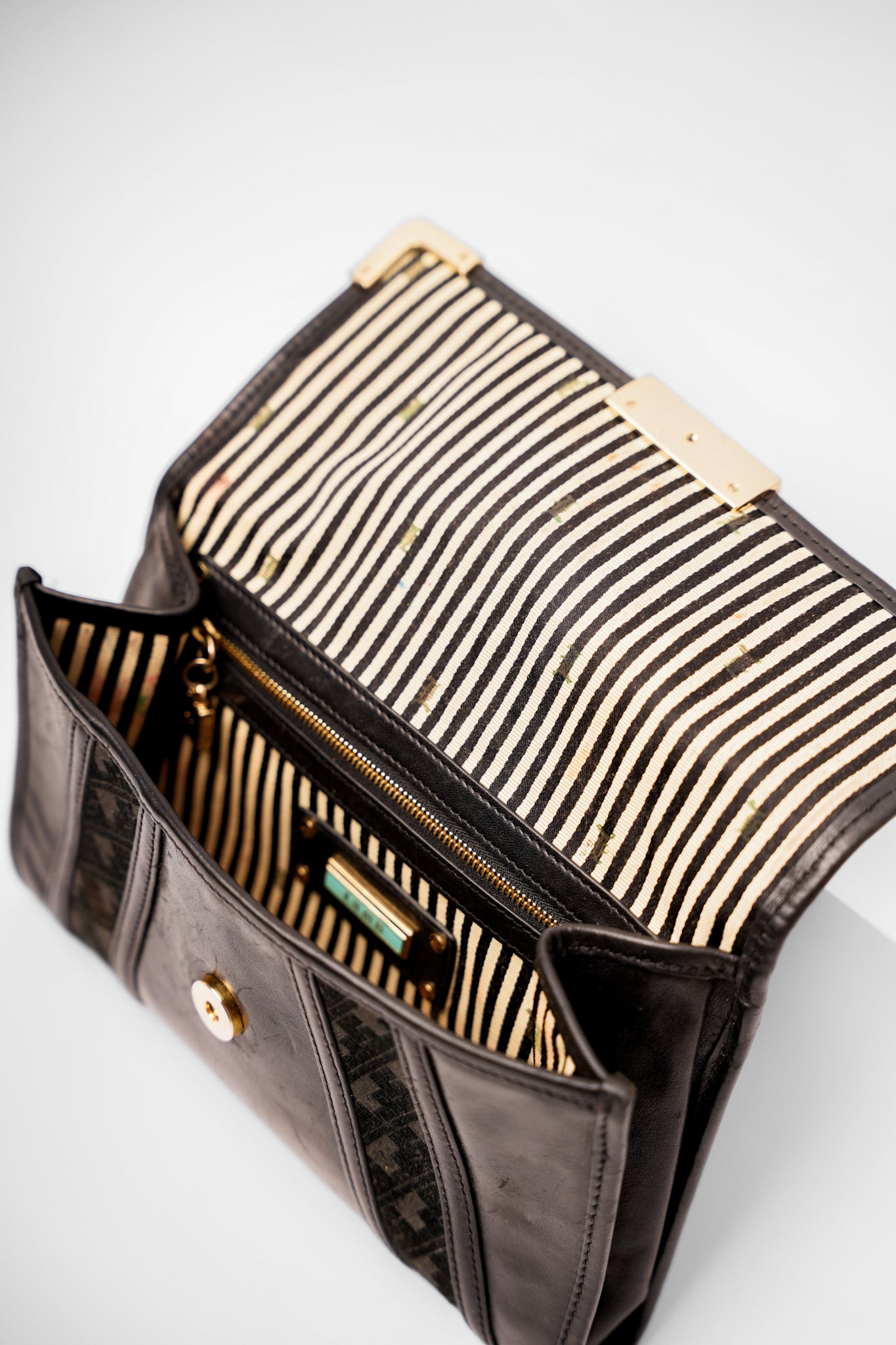 Black L.A.M.B Leather Clutch