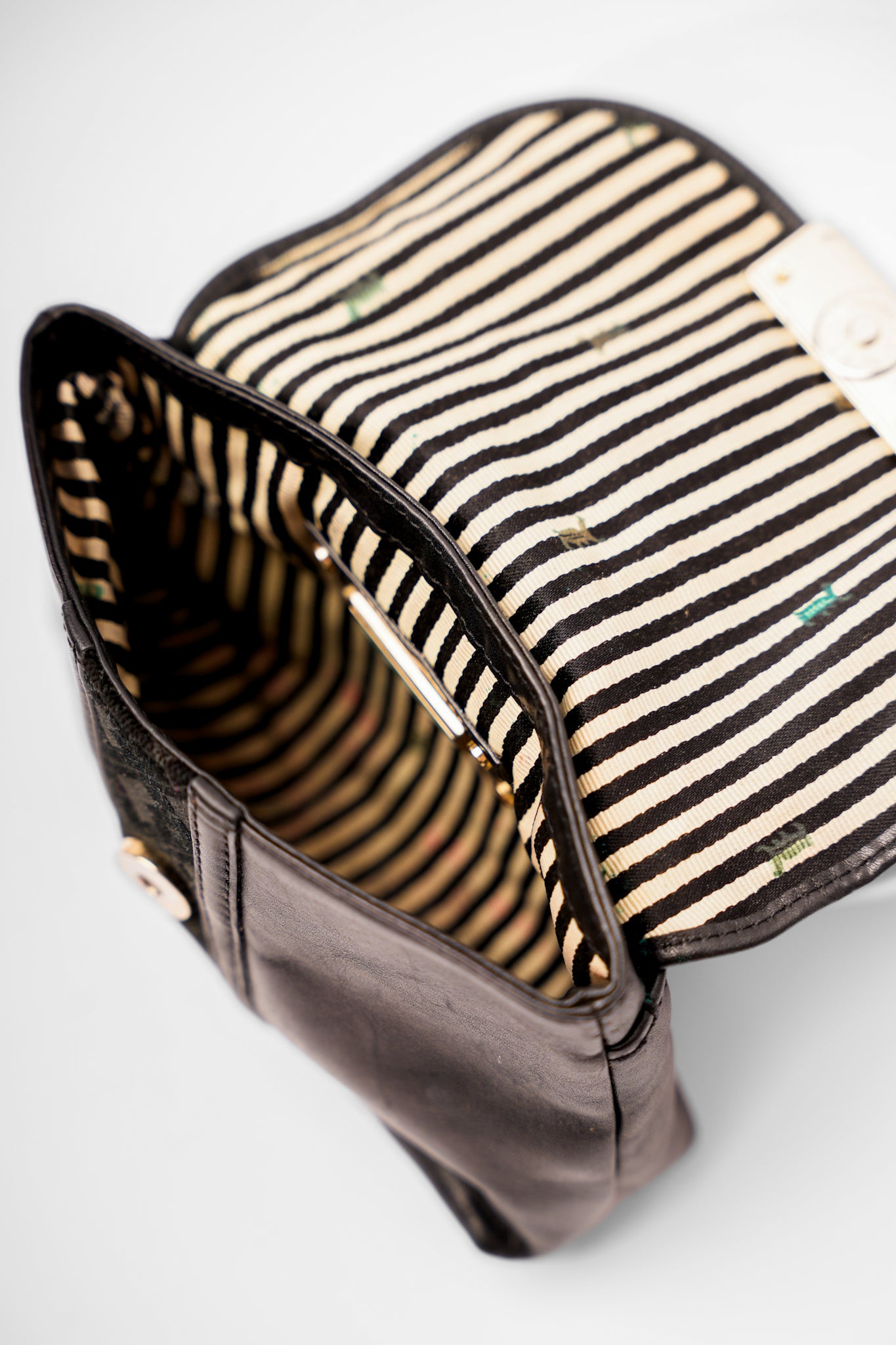 Y2K L.A.M.B Leather and Velvet Clutch