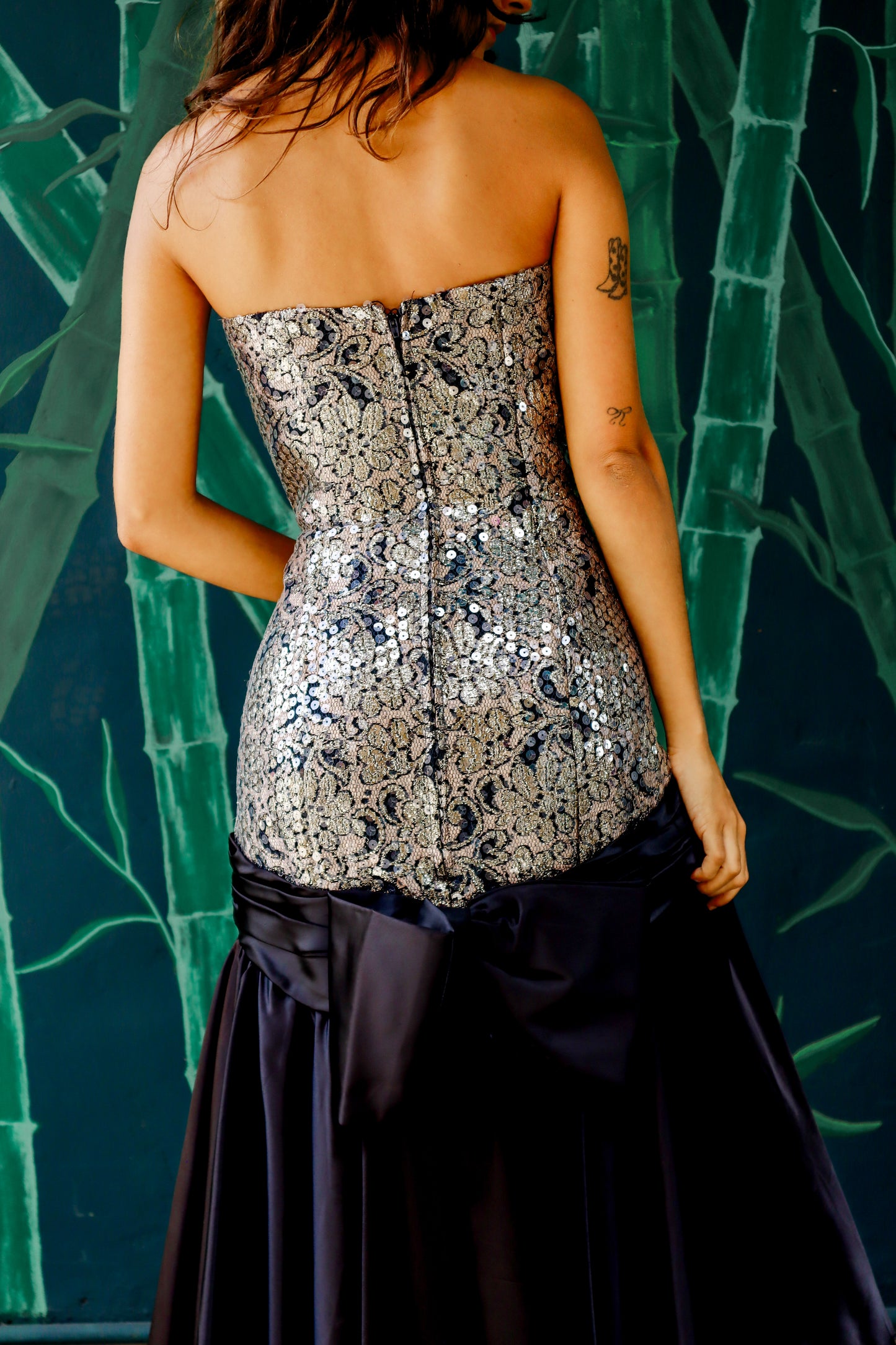 1980's Sequin Mermaid Cocktail Dress