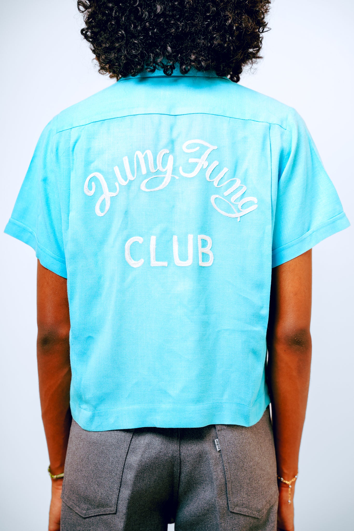Auntie Eleanors Vintage Blue Bowling Tee