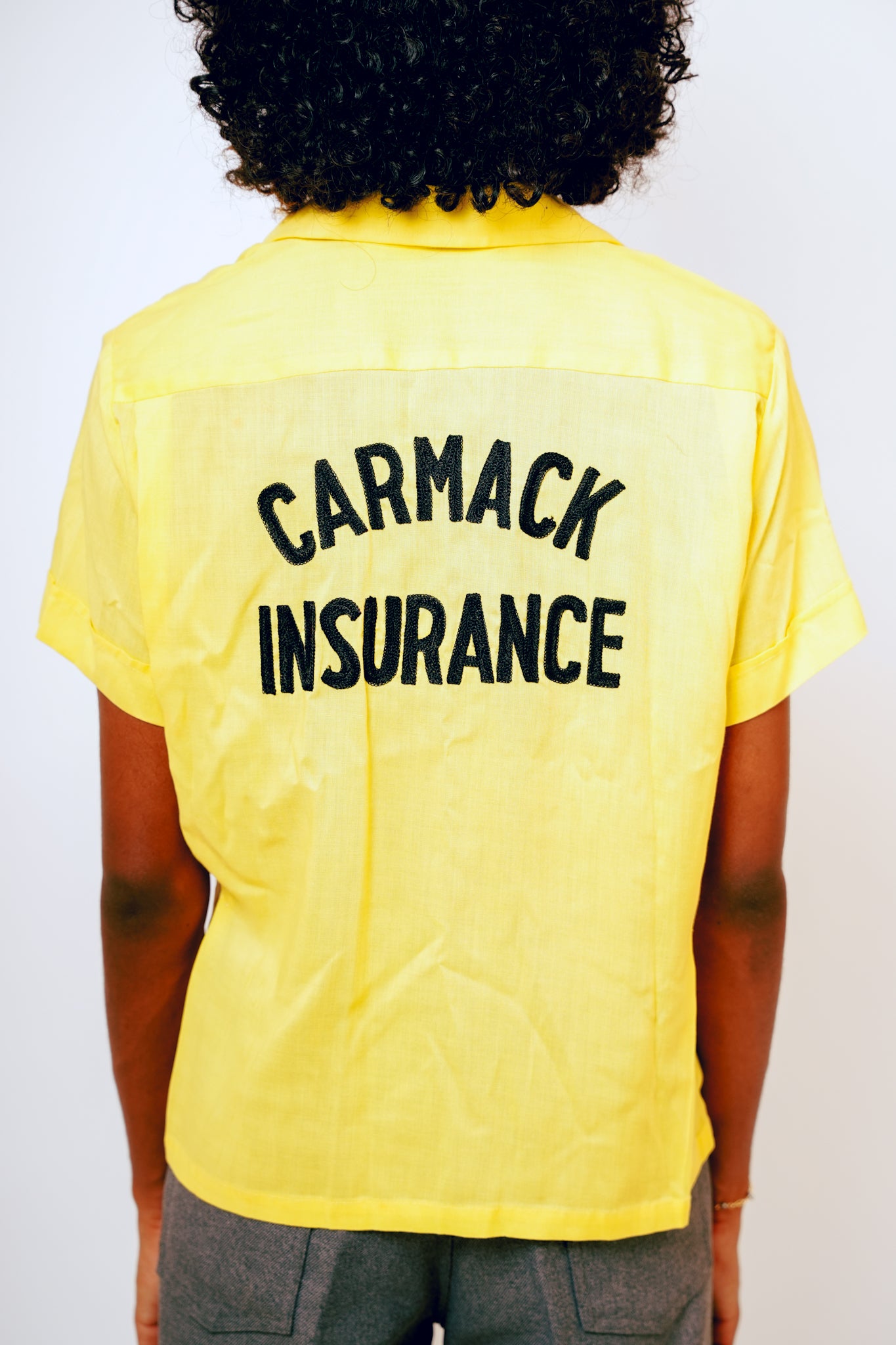 Auntie Eleanors Vintage Carmack Insurance Bowling Shirt