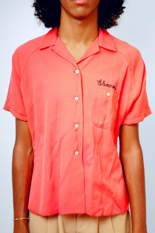 Auntie Eleanors Red Vintage Bowling Tee