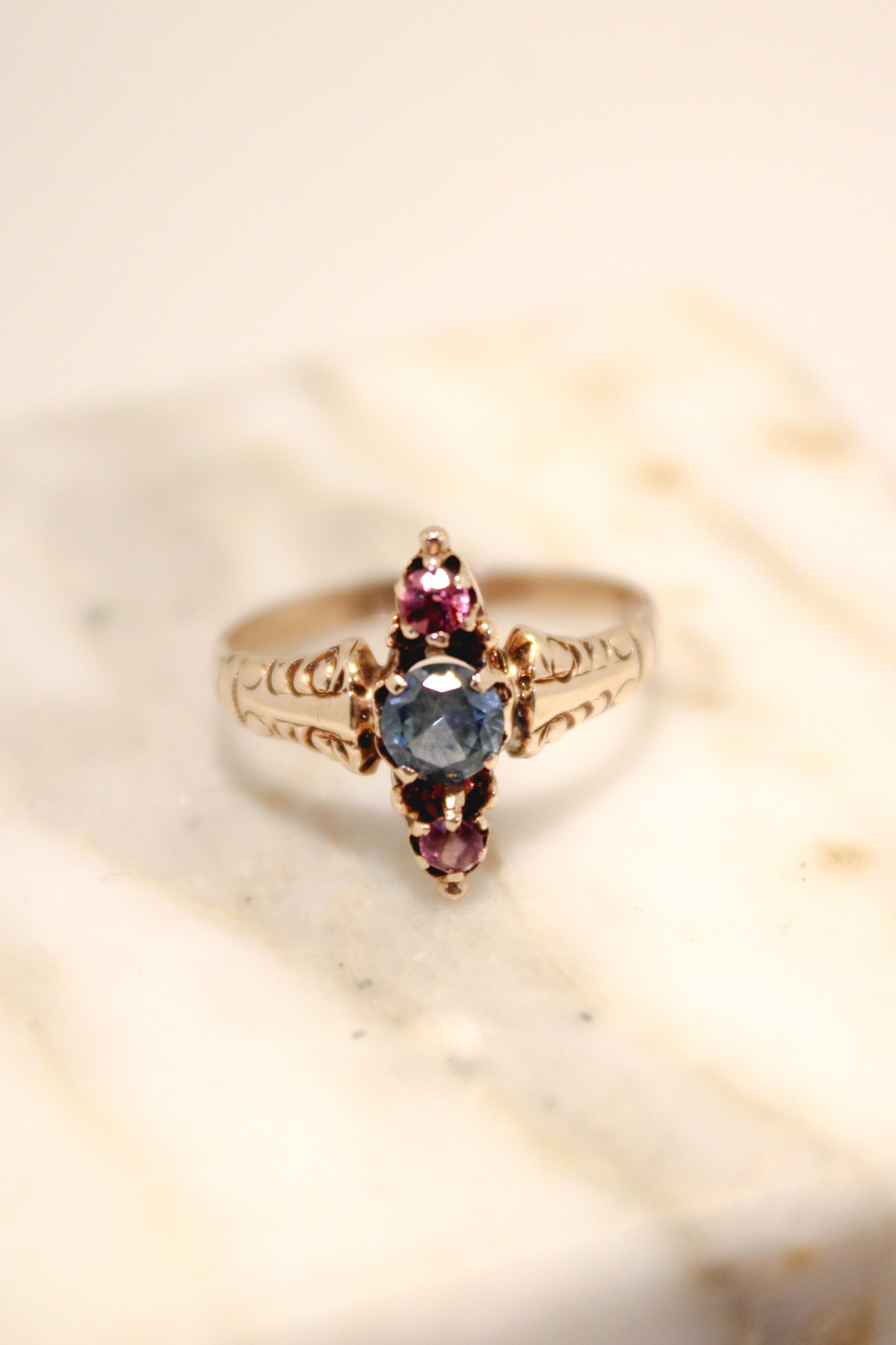 Sapphire & Aquamarine Ring