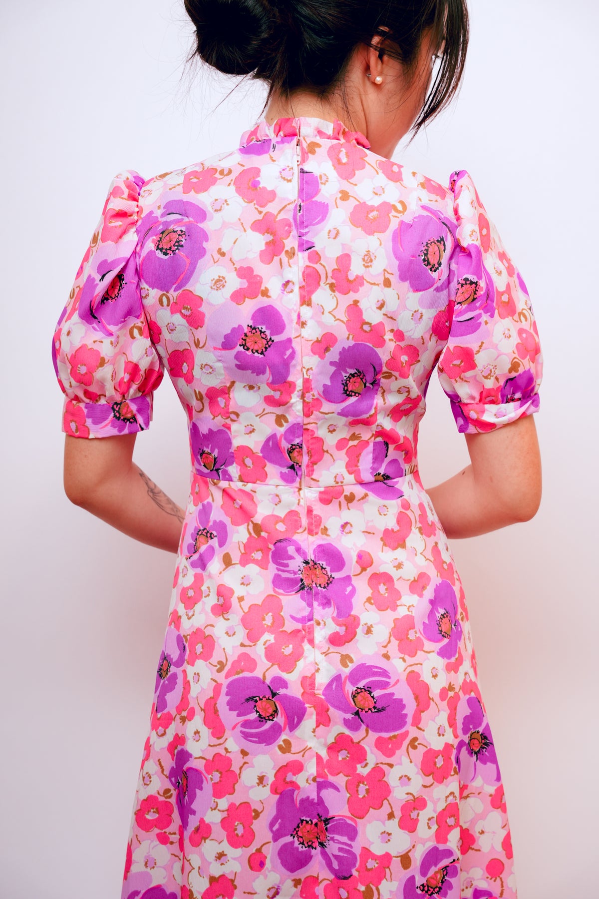 Vintage Pink Floral MuuMuu