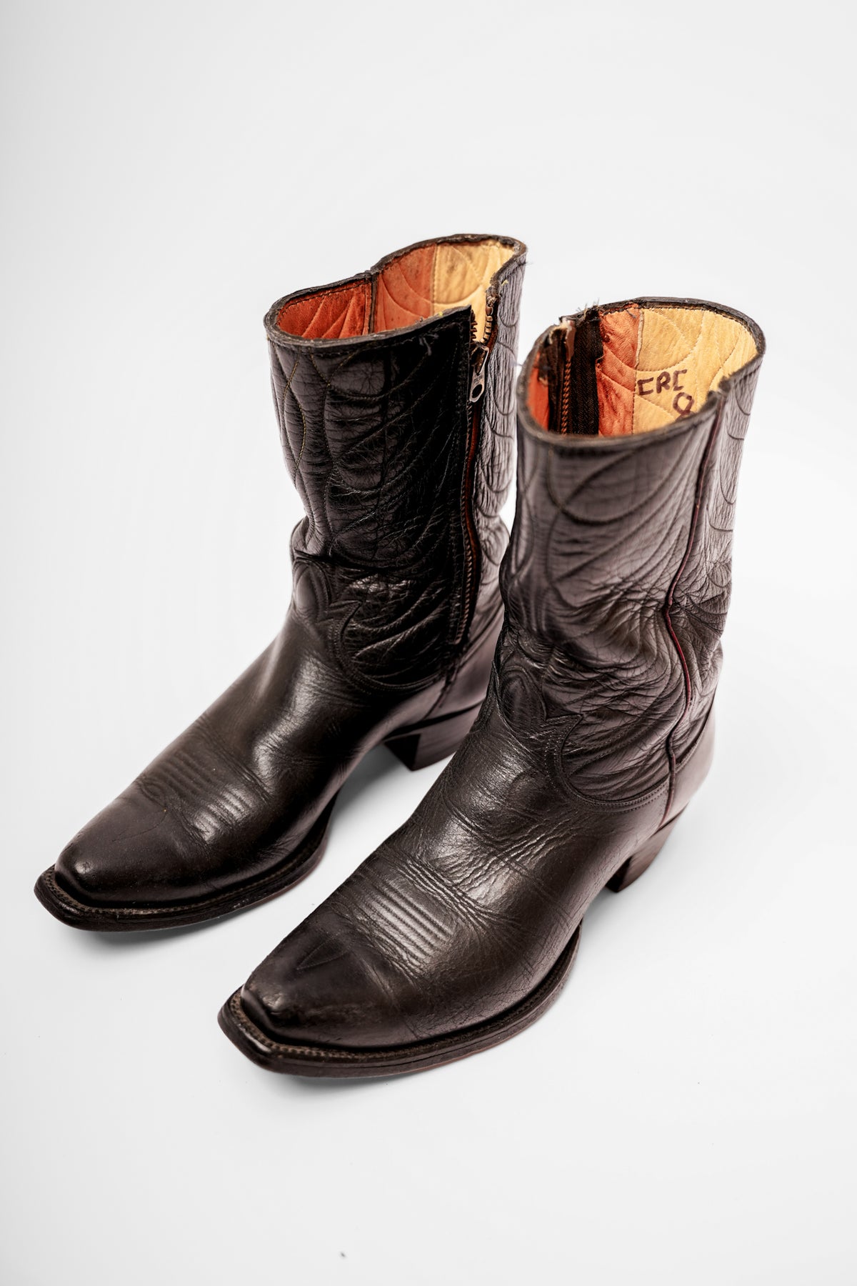 Vintage Black Cowboy Boots