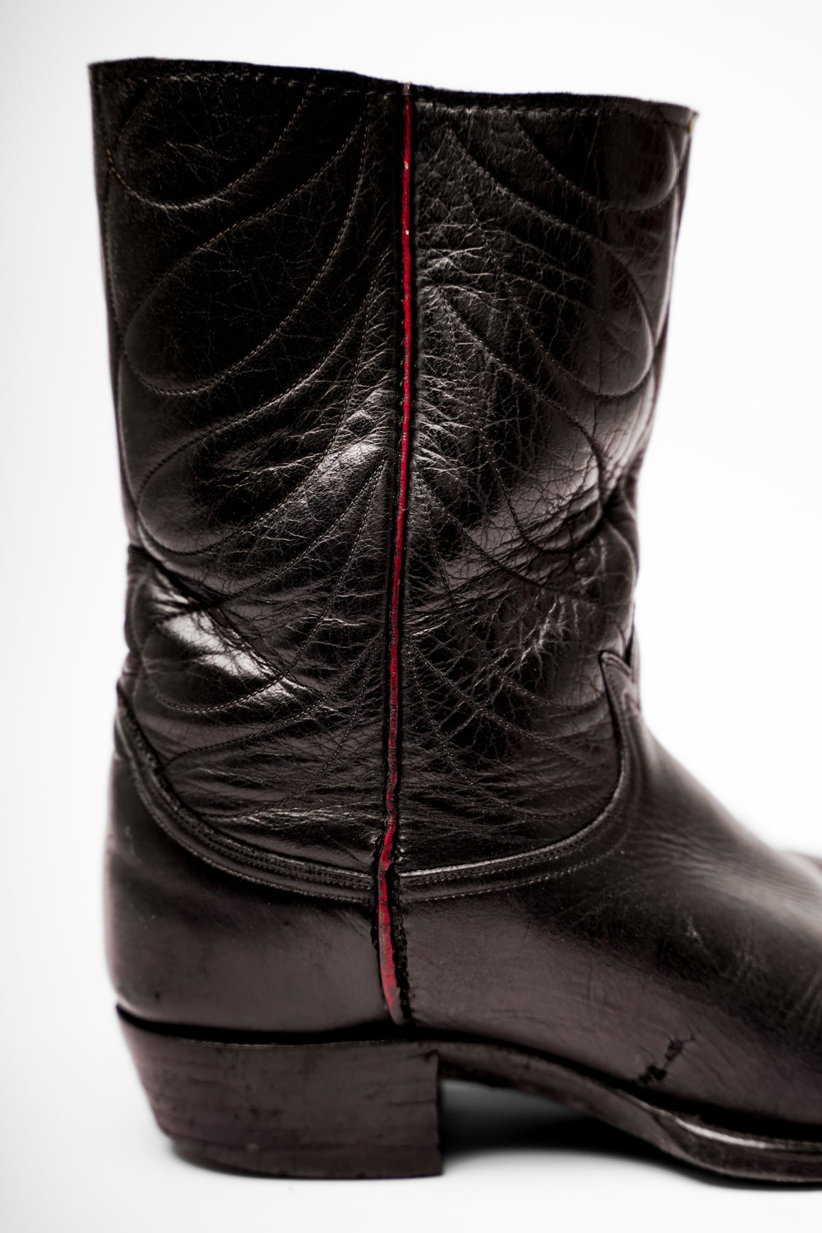 Vintage Black Cowboy Boots