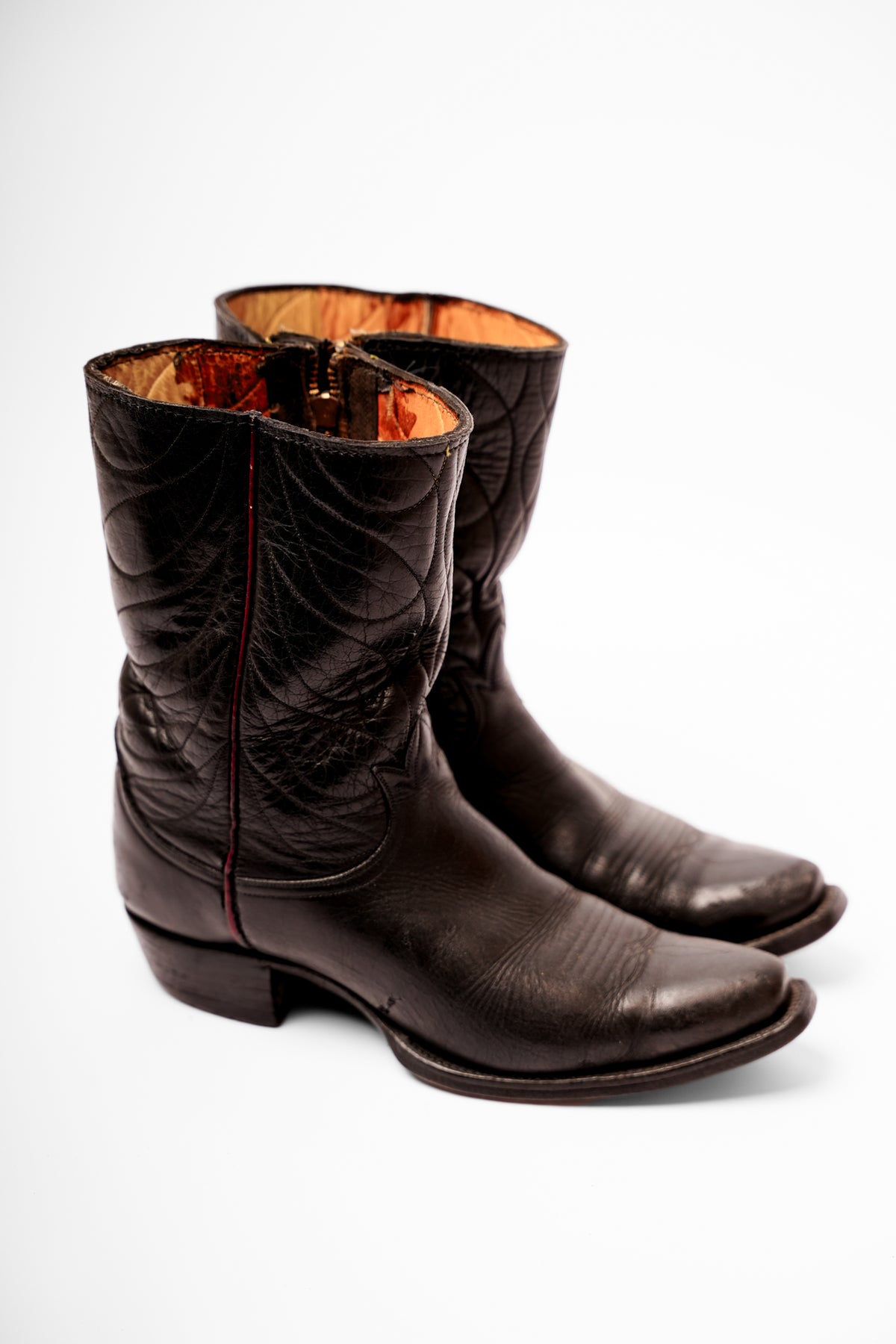 Vintage Black Cowboy Boots