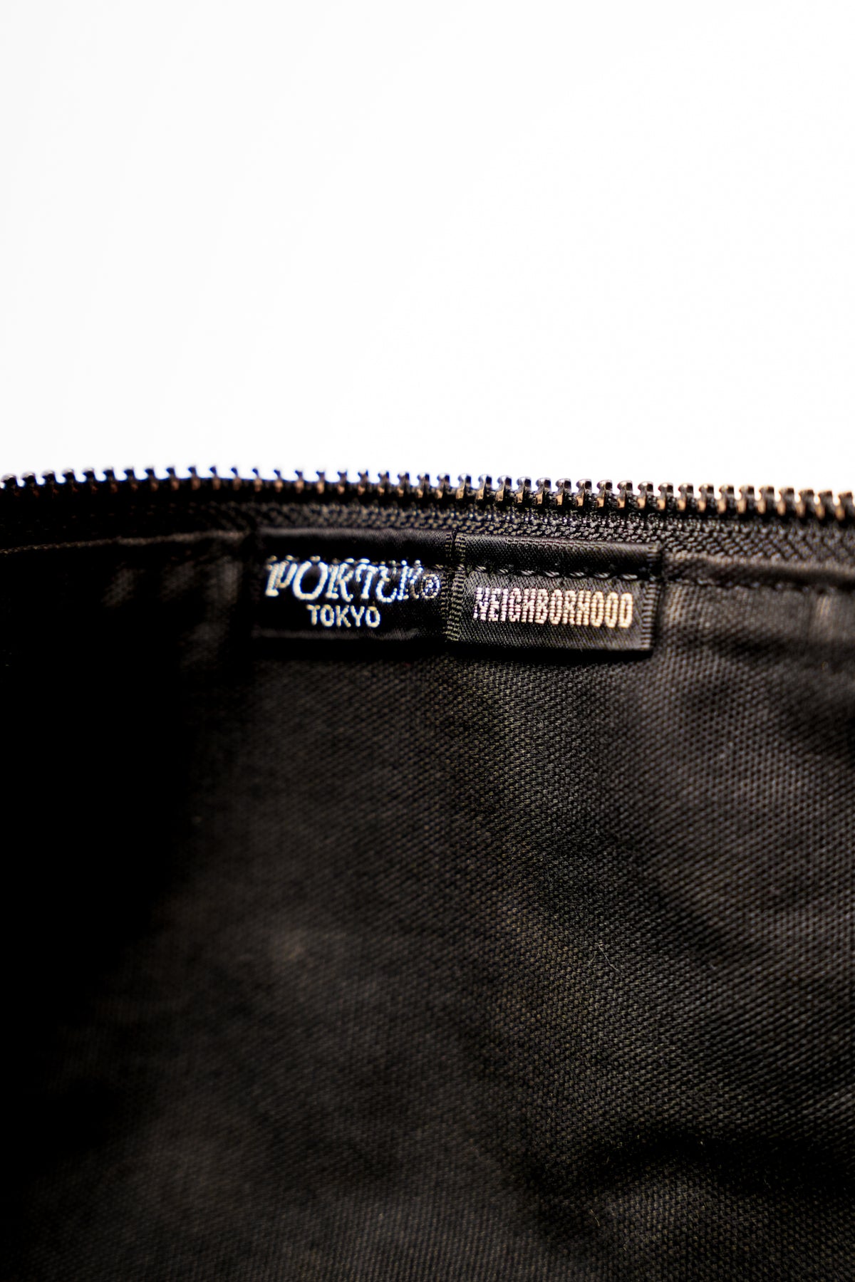 Neighborhood Black Suede Crescent Bag