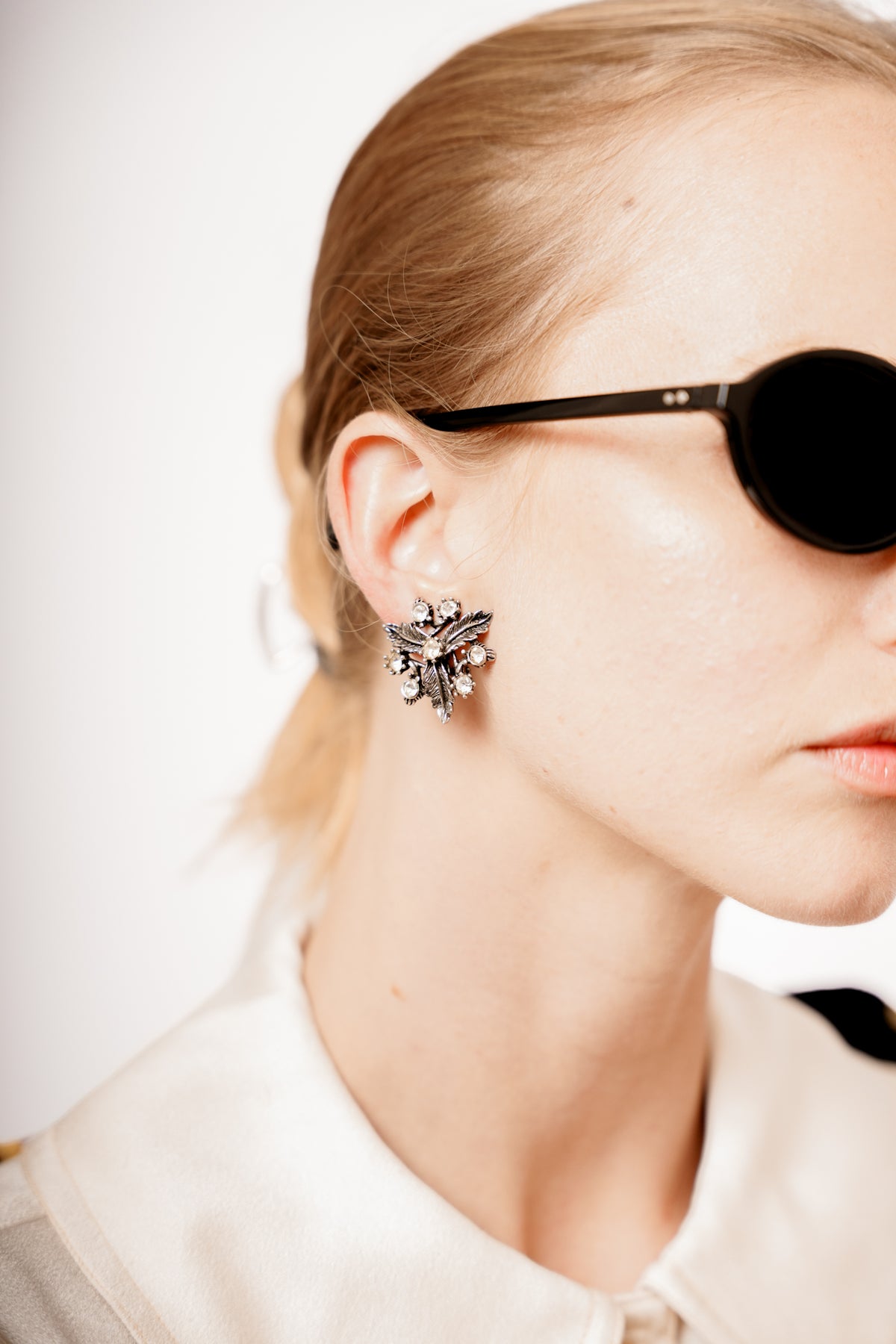 Vintage Silver Clip On Earrings