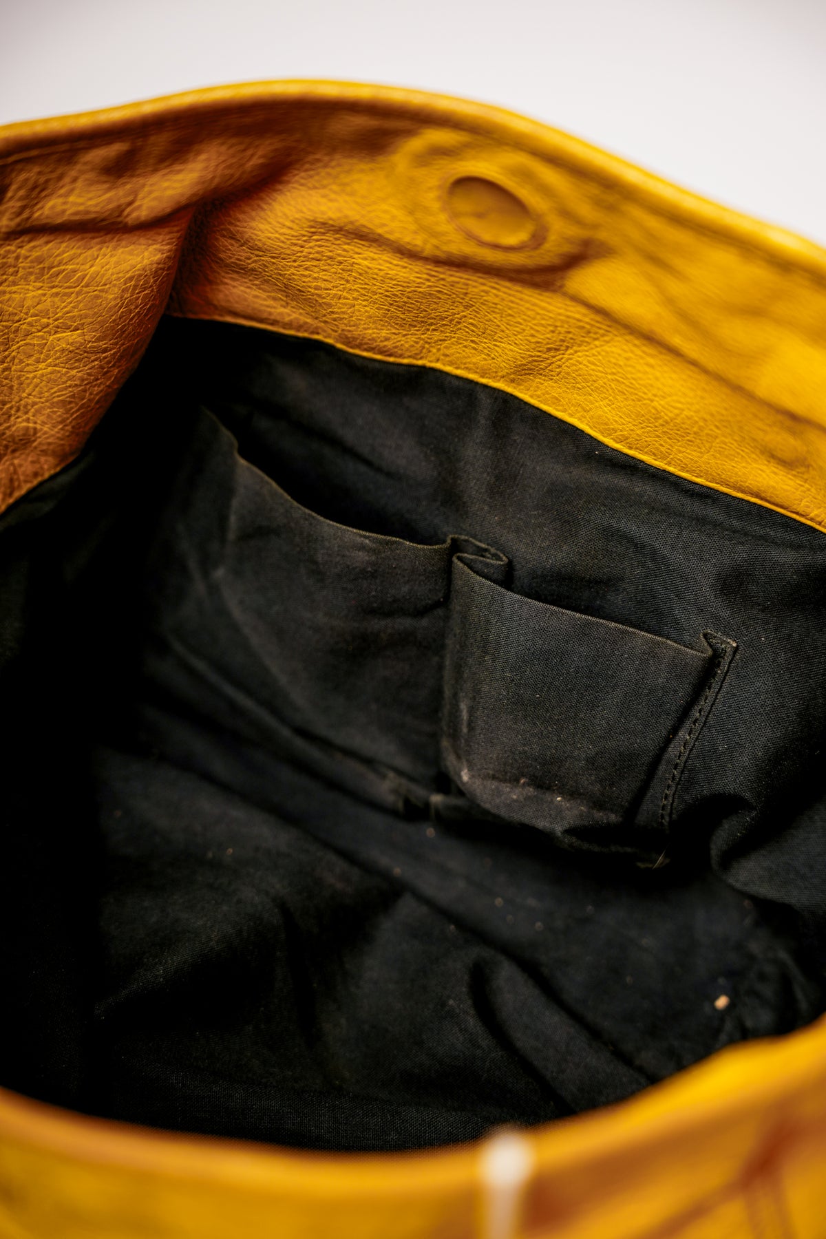 Balenciaga Yellow Leather Motorcycle Bag