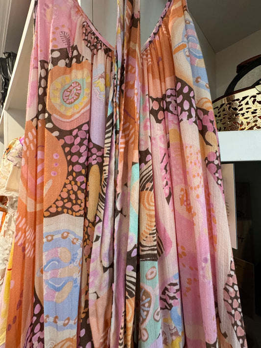 Maleisha Moo Strappy Maxi Dress