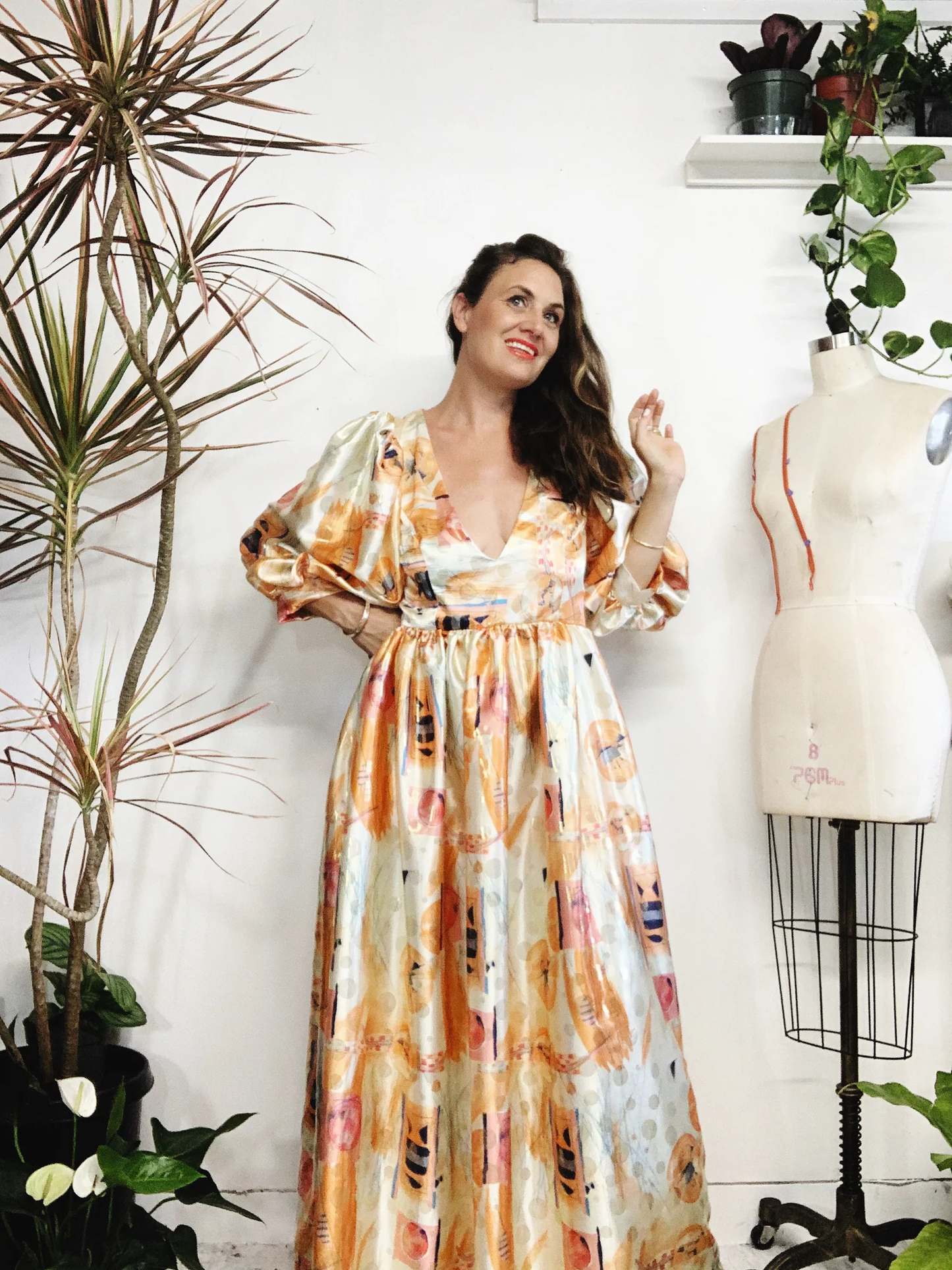 Plunge Neckline Dress